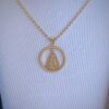 Colar Mandala NS Cravejada Banhado em Ouro 18K - Image 3