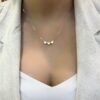 Colar 3 Corações Banhado em Ouro 18K - Image 2