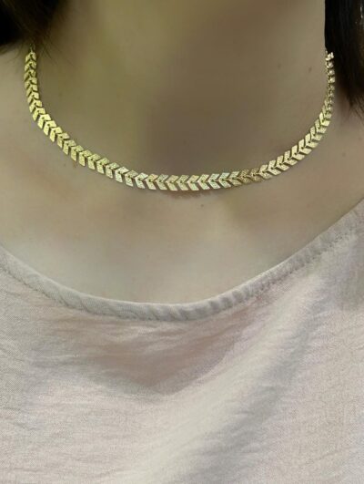 Choker Seta Banhado em Ouro 18K - Image 2