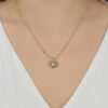 Colar de Coração Cravejado Banhado em Ouro 18K - Image 2