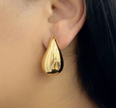 Brinco Gota P ABS Banhado em Ouro 18K