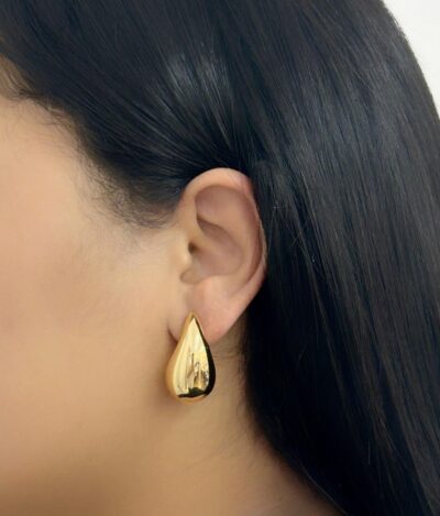 Brinco Gota P ABS Banhado em Ouro 18K - Image 2
