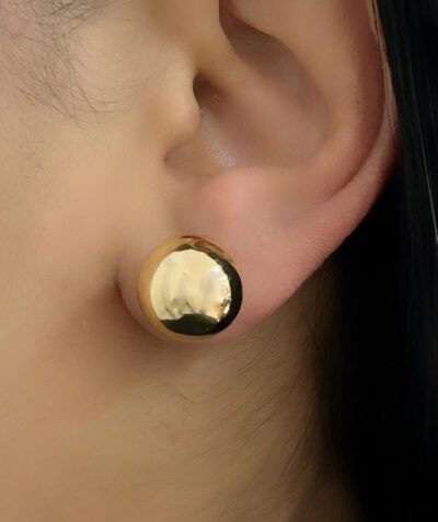 Brinco Esfera Banhado em Ouro 18K